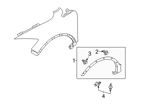 2011 Mazda CX-9 Exterior Trim - Fender