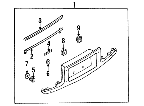 1995 Mazda 626 Finish Panel