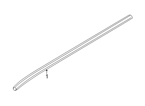 2005 Mazda Tribute Roof Molding Diagram for ZZCA-50-621