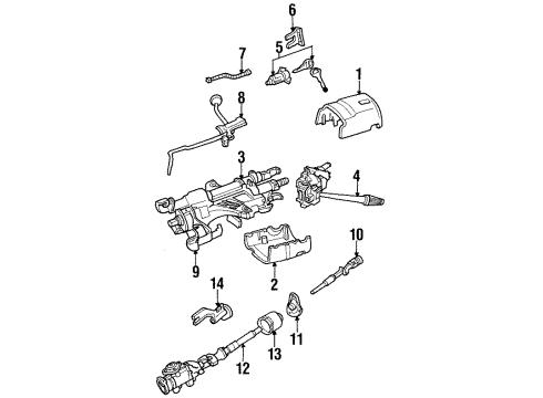 1996 Mazda B3000 Housing & Components Diagram