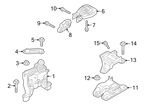 2025 Mazda 3 Engine & Trans Mounting