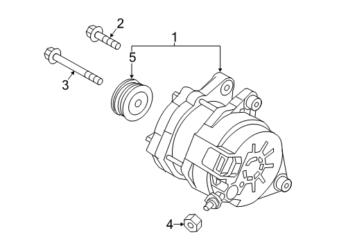 2018 Mazda 3 Alternator Diagram for PY1C-18-300