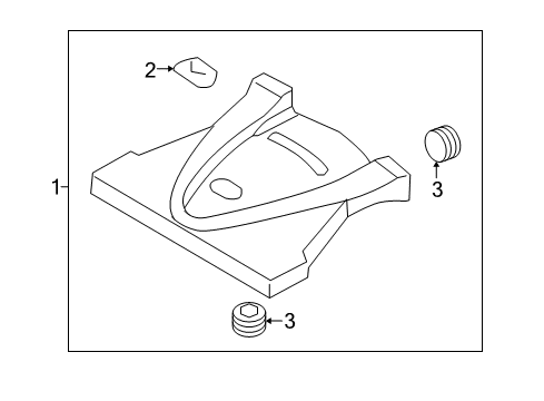 2004 Mazda RX-8 Engine Appearance Cover Diagram