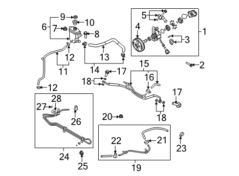 2011 Mazda CX-9 P/S Pump & Hoses Diagram 2