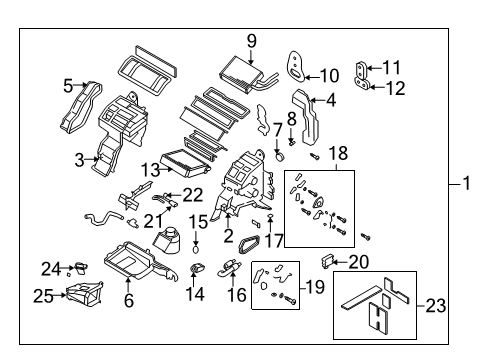 2011 Mazda CX-7 A/C & Heater Control Units Diagram