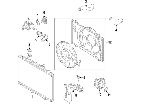 2016 Mazda CX-9 Cooling System Diagram