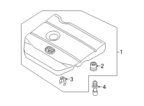 2011 Mazda 3 Engine Appearance Cover Diagram