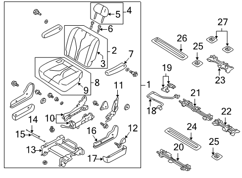 2003 Mazda MPV Sleeve Diagram for B25D-88-1G8A-05