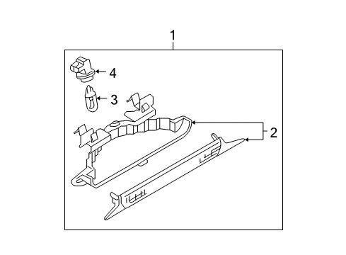 2006 Mazda 6 High Mount Lamp Diagram for G21B-51-580D