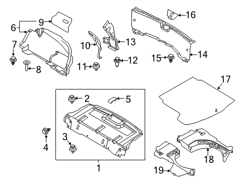 2025 Mazda 3 Interior Trim - Rear Body Diagram 2