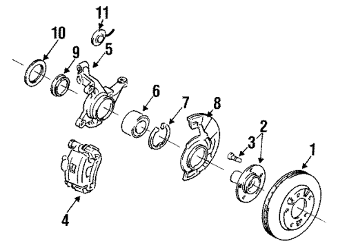 1993 Mazda 626 Anti-Lock Brakes Diagram