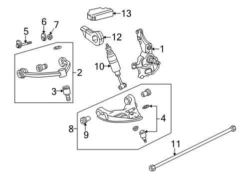 2001 Mazda B2500 Front Suspension Components Diagram 2