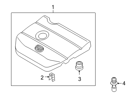 2011 Mazda CX-7 Engine Appearance Cover Diagram