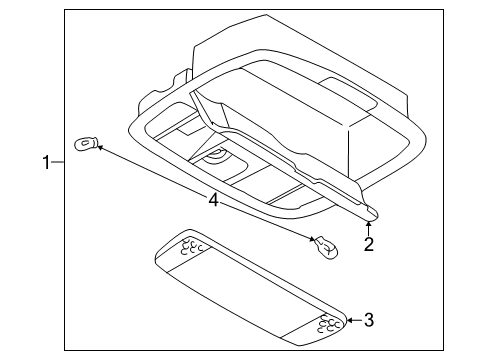 2001 Mazda 626 Overhead Console Diagram 2