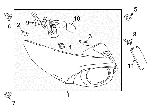 2016 Mazda CX-9 Combination Lamps Diagram