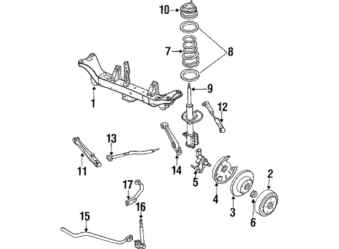 1990 Mazda 626 Rear Brakes Diagram