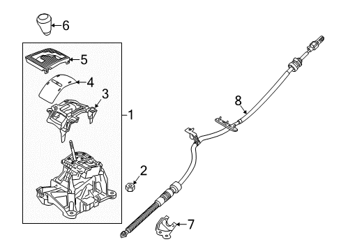 2013 Mazda CX-5 Gear Shift Control - AT Diagram