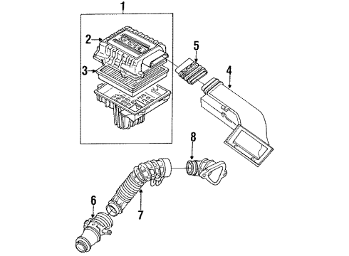 1987 Mazda RX-7 Air Inlet Diagram