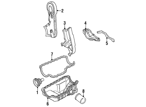 1995 Mazda B2300 Engine Parts Diagram