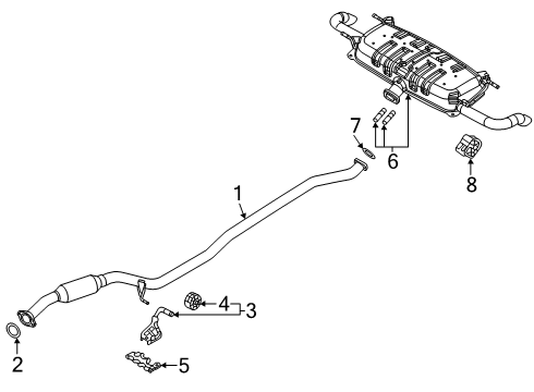 2024 Mazda CX-90 Exhaust Components Diagram 2