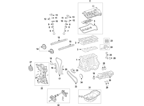 2025 Mazda CX-70 Tensioner Assembly-Secondery Chain Left Diagram for PYFA-14-500A