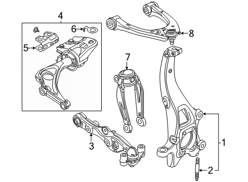 2024 Mazda CX-90 Front Suspension Components