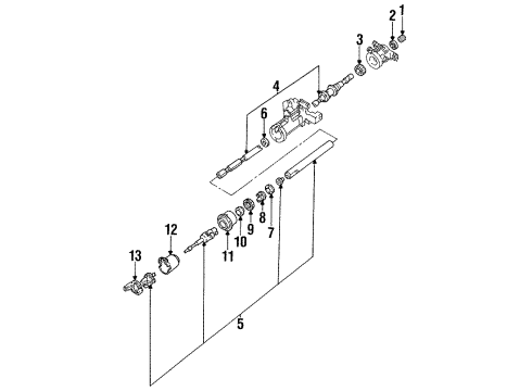 1994 Mazda B3000 Shaft & Internal Components Diagram