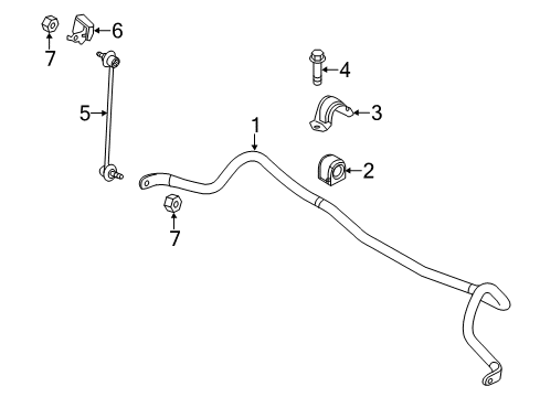 2014 Mazda 6 Stabilizer Bar & Components Diagram 2