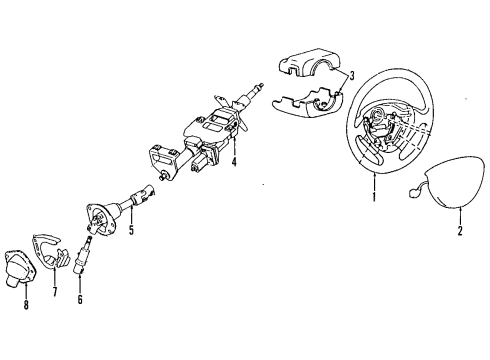 1998 Mazda Millenia Steering Column Diagram