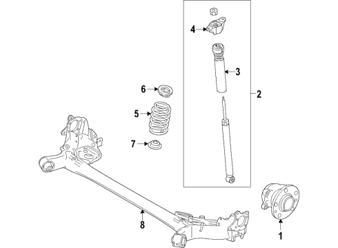 2019 Mazda 3 Rear Suspension Components Diagram 4