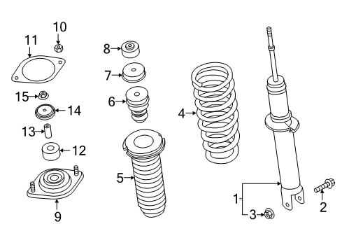 2024 Mazda MX-5 Miata Struts & Components Diagram 2