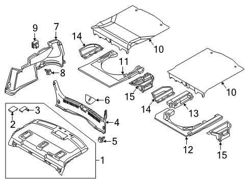 2018 Mazda 6 Interior Trim - Rear Body
