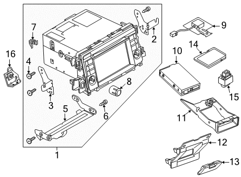 2014 Mazda 6 Navigation System Components