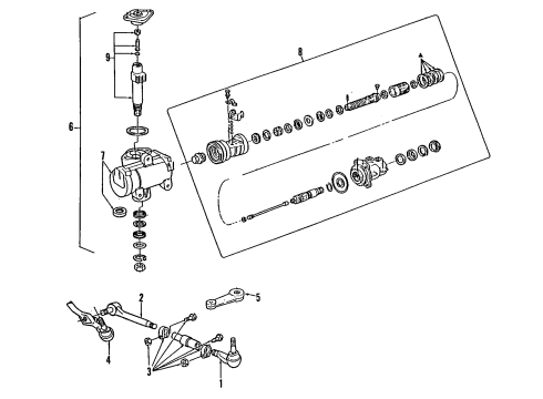 1992 Mazda Navajo P/S Pump & Hoses Diagram