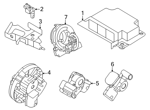 2025 Mazda CX-70 Air Bag Components