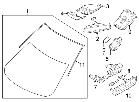 2025 Mazda CX-50 Glass - Windshield