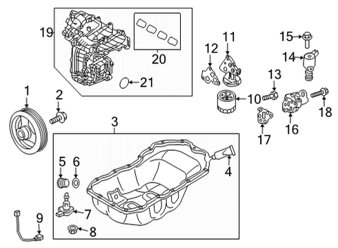 2024 Mazda 3 Oil Filter, VPM (Turbo) Diagram for PY8W-14-302A-MV