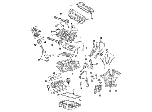 2005 Mazda Tribute Camshaft & Timing Diagram