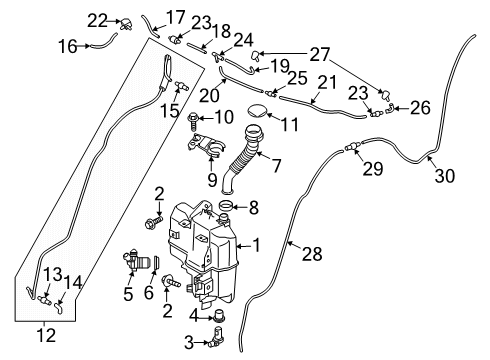 2018 Mazda CX-5 Wiper & Washer Components Diagram 2