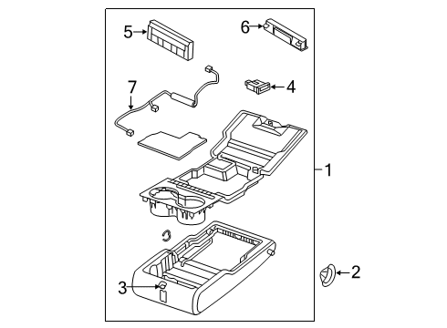 2018 Mazda 6 Rear Seat Components Diagram 3