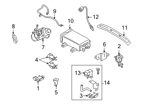 1998 Mazda 626 EGR System Diagram 2