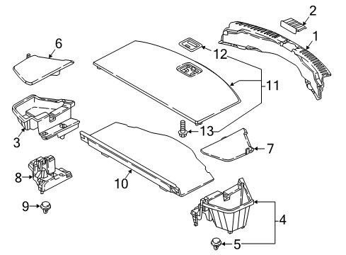 2016 Mazda CX-9 Interior Trim - Rear Body