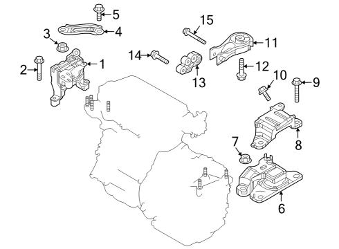 2025 Mazda CX-50 Engine Mounting Diagram 2