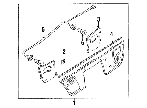 1996 Mazda Protege Socket Diagram for BS06-51-644