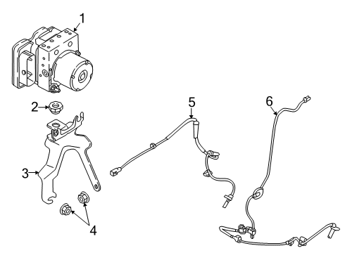 2021 Mazda CX-3 ABS Components