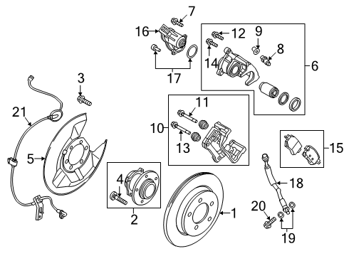 2021 Mazda 6 Rear Brakes Diagram