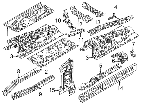 2025 Mazda CX-70 Floor & Rails