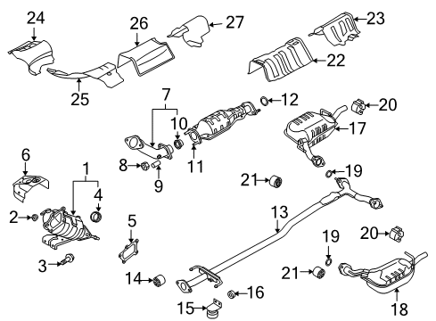 2007 Mazda 6 Exhaust System Diagram 3