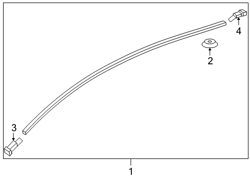 2005 Mazda 3 Exterior Trim - Roof Diagram 2