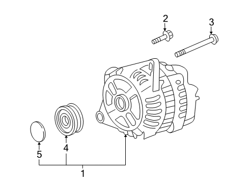 2016 Mazda CX-9 Alternator